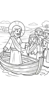 tranh tô màu Chúa Giêsu cho bé 8 tuổi miễn phí