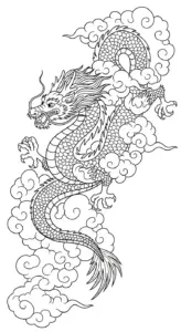 tải tranh tô màu Con Rồng