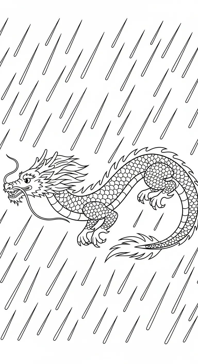 tranh tô màu Con Rồng cho bé tải về 2