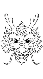 download tranh tô màu Con Rồng cho bé