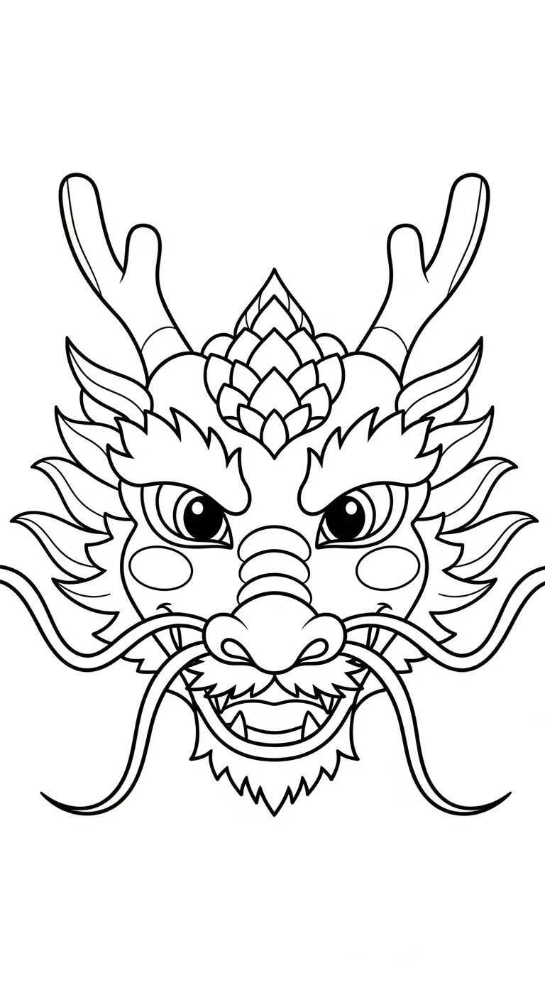 download tranh tô màu Con Rồng cho bé