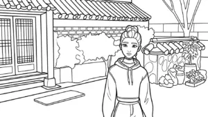 tranh tô màu Rumi cho bé