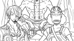 tải tranh tô màu Sanji