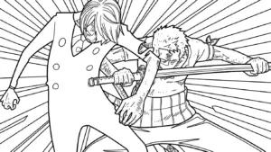 tải hình tô màu Sanji cho bé 6 tuổi