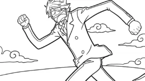 hình tô màu Sanji pdf