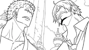 hình tô màu Sanji cho bé 7 tuổi