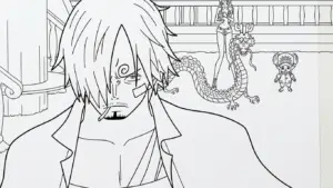 hình tô màu Sanji cho bé mới nhất