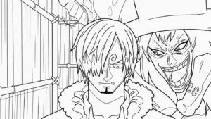 in hình tô màu Sanji