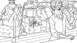 hình tô màu Sanji cho trẻ em