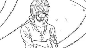 tải file hình tô màu Sanji