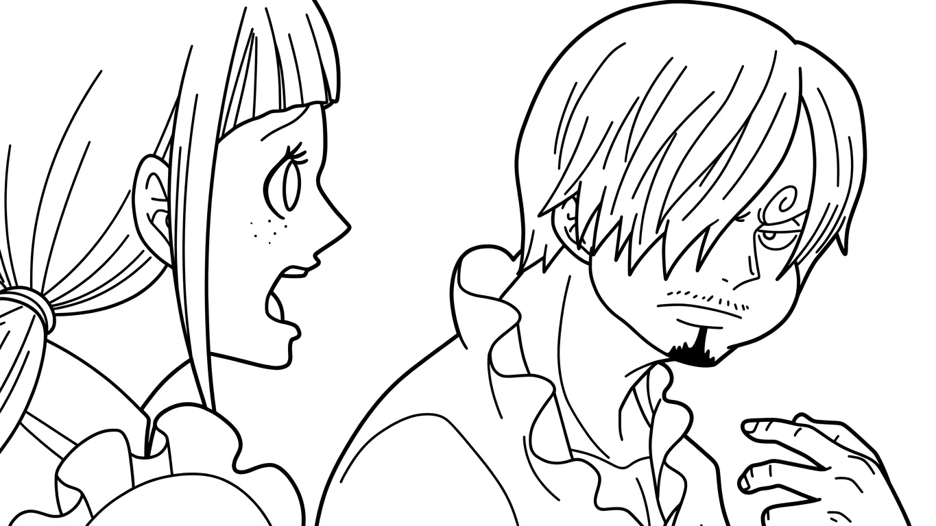 tải hình tô màu Sanji