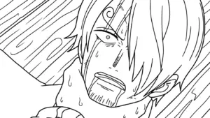 hình tô màu Sanji cho bé 7 tuổi