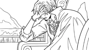 tải hình tô màu Sanji cho bé 6 tuổi