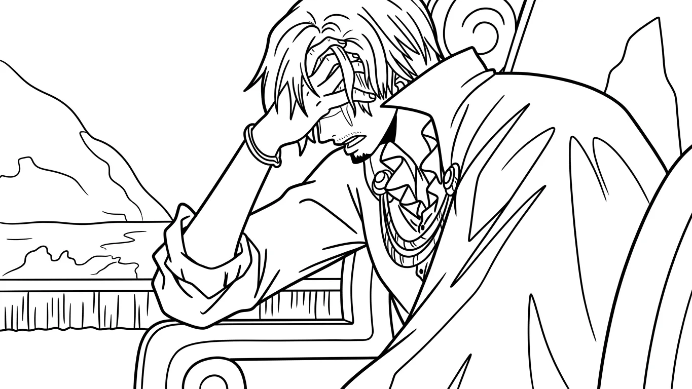 tải hình tô màu Sanji cho bé 6 tuổi 1