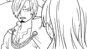 tải hình tô màu Sanji cho bé miễn phí