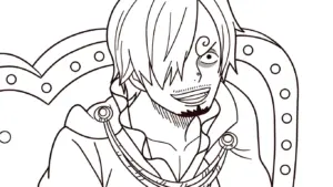 hình tô màu Sanji tập tô