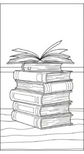 file pdf hình tô màu Tranh tô màu quyển sách cho bé