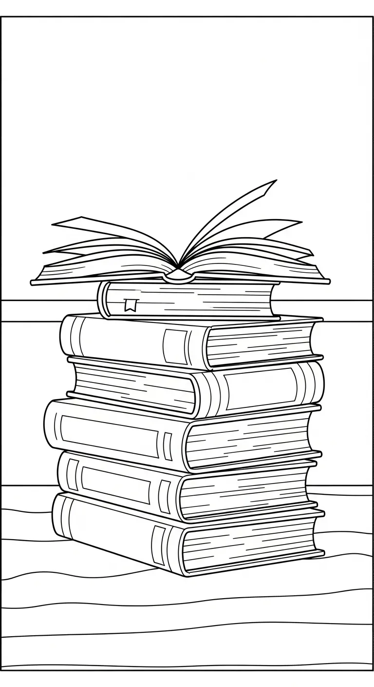 file pdf hình tô màu Tranh tô màu quyển sách cho bé