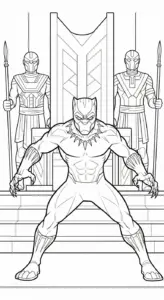 tải tranh tô màu tranh tô màu Black Panther pdf