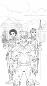 tranh tô màu tranh tô màu Black Panther tập tô