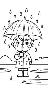 in hình tô màu tranh tô màu Cái Ô miễn phí