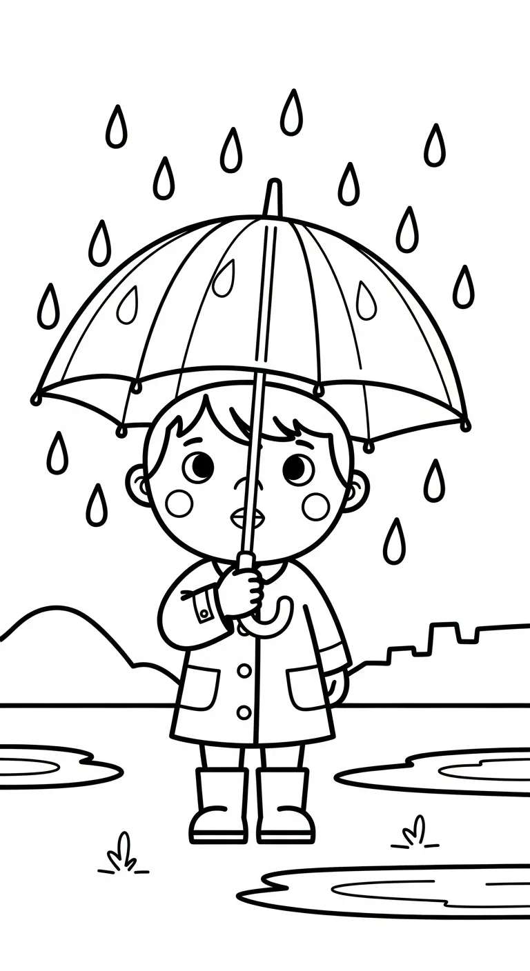 in hình tô màu tranh tô màu Cái Ô miễn phí