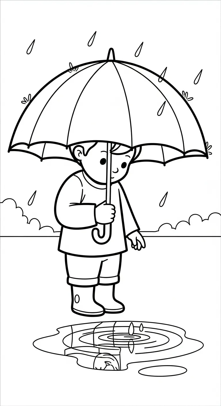 tranh tô màu tranh tô màu Cái Ô cho bé 7 tuổi miễn phí