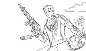 in tranh tô màu Free Fire
