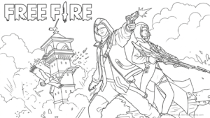 tải tranh tô màu Free Fire cho bé 7 tuổi