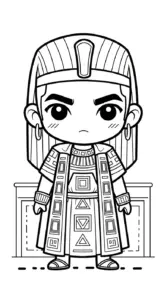 in hình tô màu Hoàng tử cổ trang chibi miễn phí