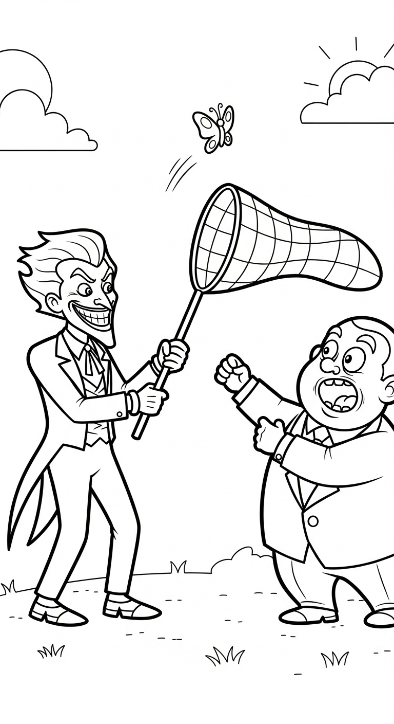 tải tranh tô màu Joker cho bé 8 tuổi