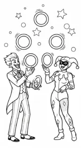 hình tô màu Joker cho bé 3 tuổi