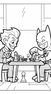 mẫu tranh tô màu Joker cho bé