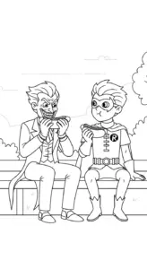 download hình tô màu Joker cho bé