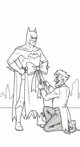 in tranh tô màu Joker cho bé 5 tuổi