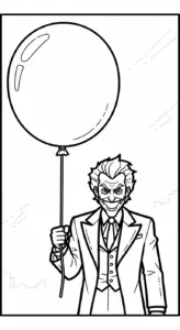 hình tô màu Joker cho bé 7-8 tuổi