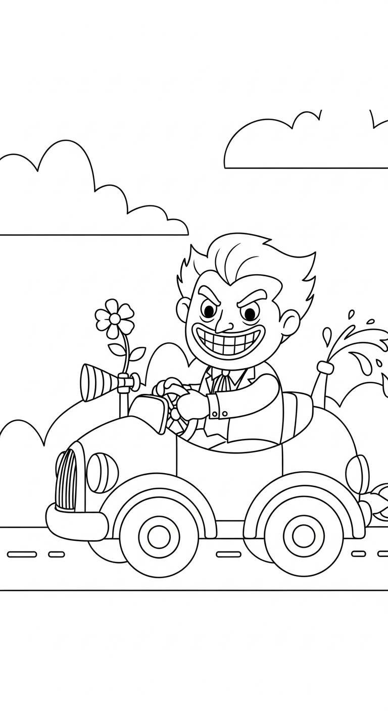 tranh tô màu Joker cho bé 5 tuổi