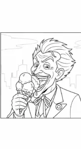 mẫu tranh tô màu Joker cho bé