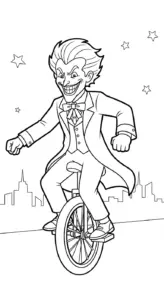 hình tô màu Joker cho bé tải miễn phí