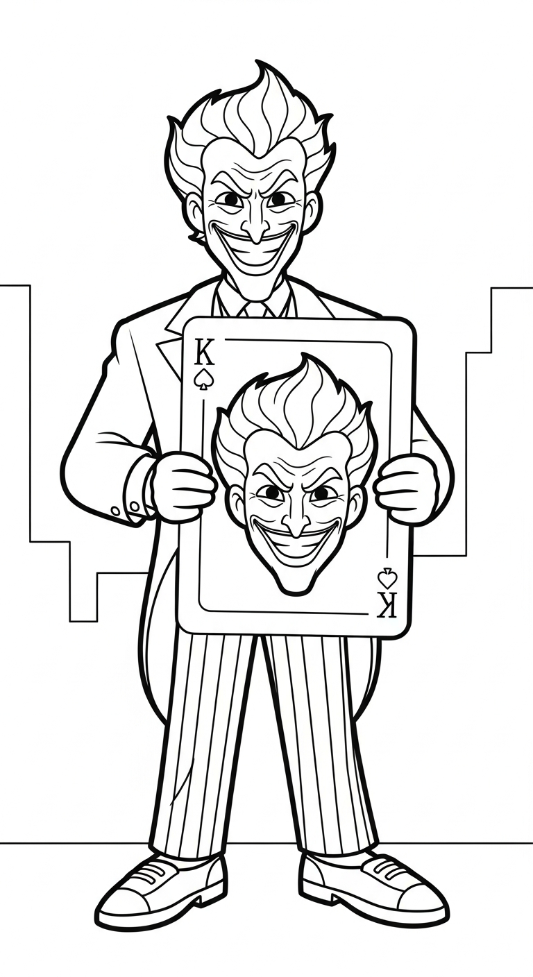 tải hình tô màu Joker miễn phí