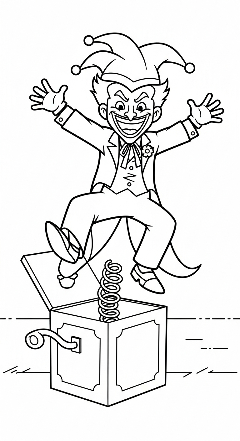 tải hình tô màu Joker cho bé
