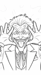 hình tô màu Joker cho bé 6 tuổi