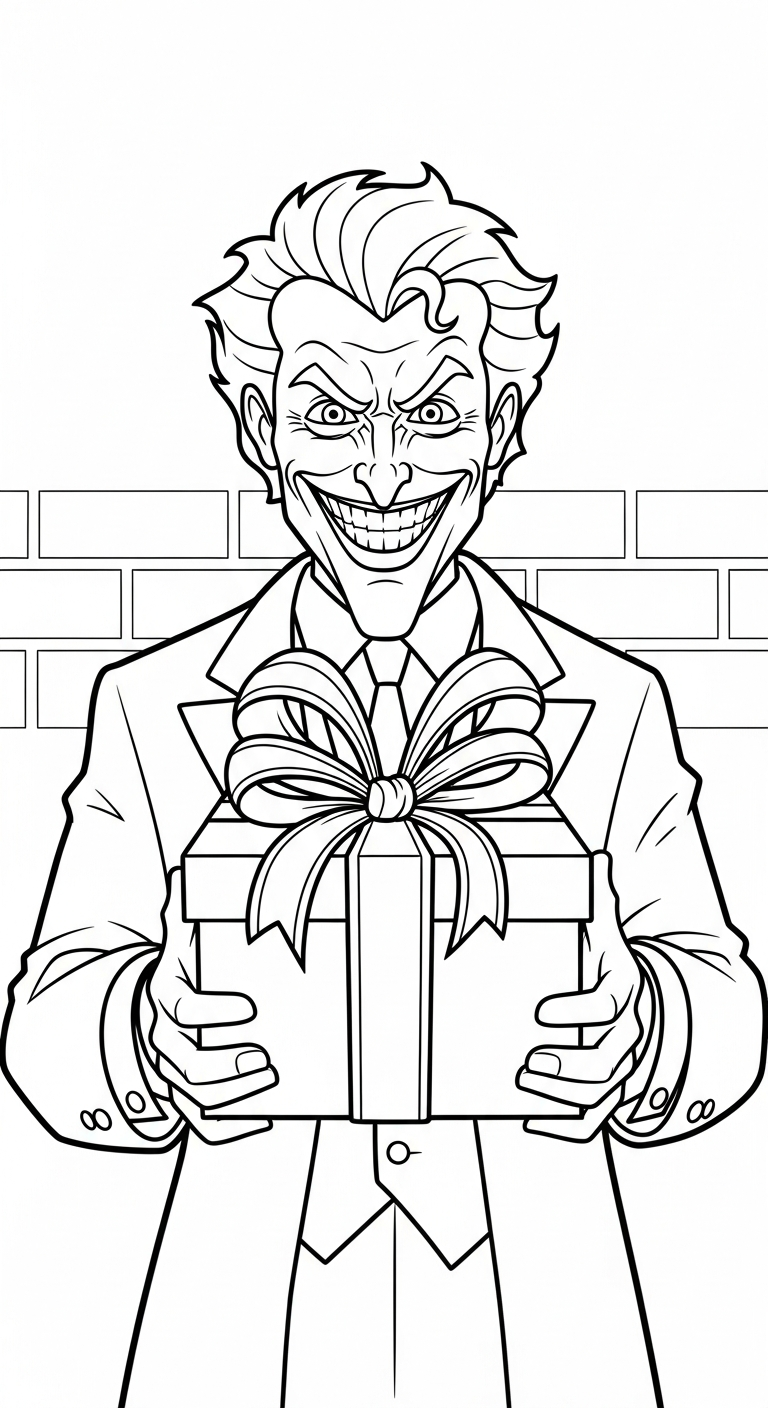 tải tranh tô màu Joker miễn phí