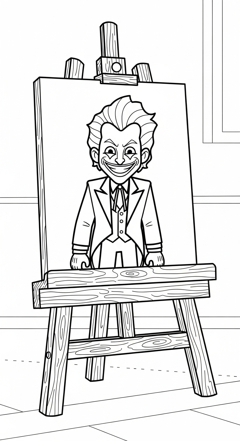 in hình tô màu Joker cho bé 6 tuổi 1
