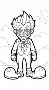 tranh tô màu Joker cho bé 3 tuổi miễn phí