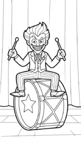 tranh tô màu Joker cho bé 3 tuổi