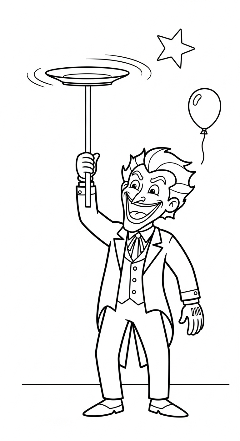 tải tranh tô màu Joker pdf