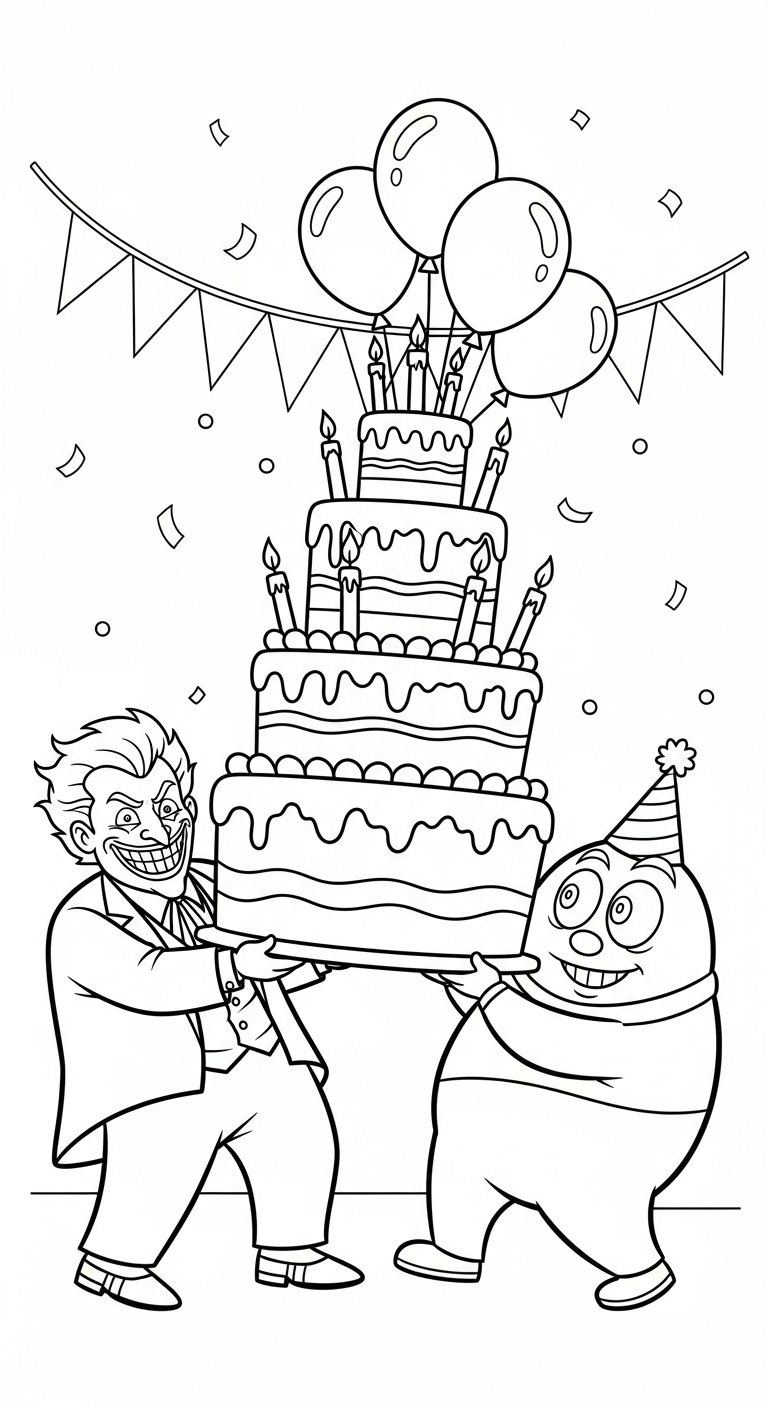 hình tô màu Joker pdf