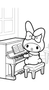 in tranh tô màu My Melody cho bé 6 tuổi