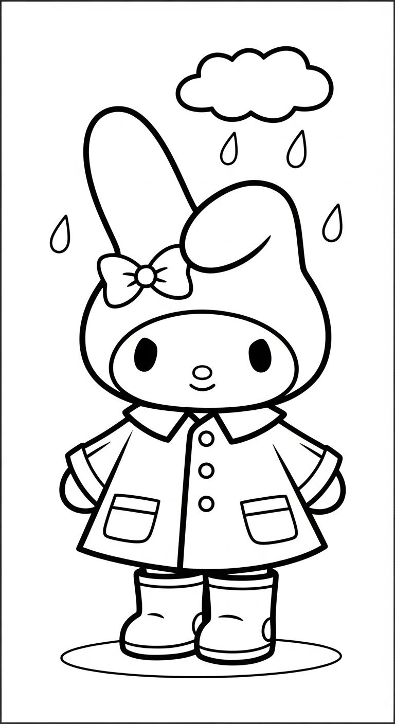 tranh tô màu My Melody miễn phí